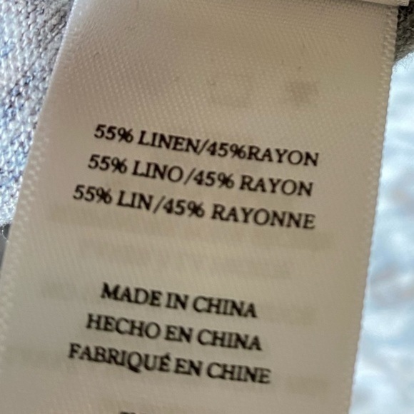 Rails Sami V-Neck Linen Cotton Blend Cheetah Print Tee S - Picture 5 of 5